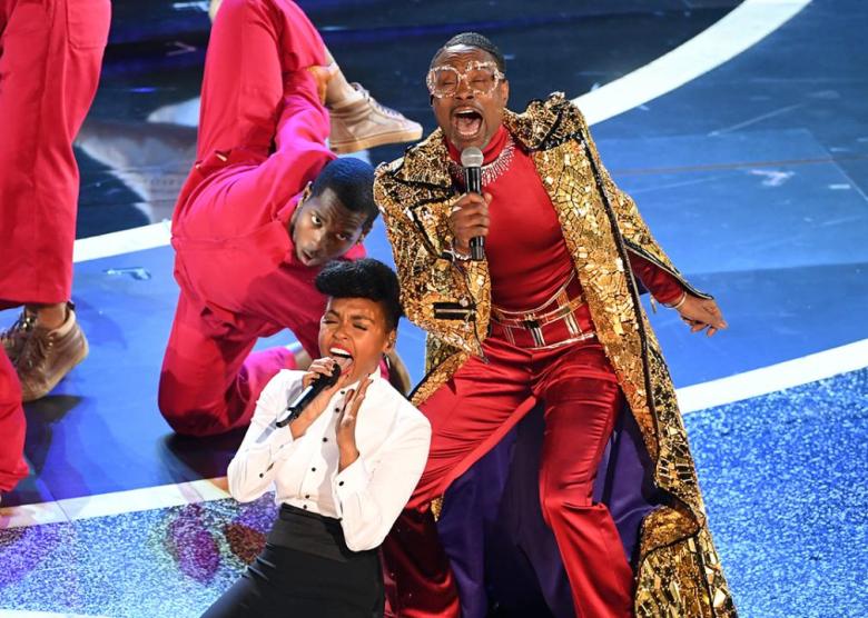 2. Billy Porter's Lab-Grown Diamond Necklace (2020) Janelle Monáe and Billy Porter performing during the 92nd Annual Academy Awards at Dolby Theatre on February 09, 2020 in Hollywood, California.